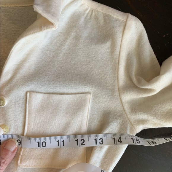 Vintage 70s Cream Knit Midi Dress | Sheer Sweater Dress small minimalist - Picture 10 of 14